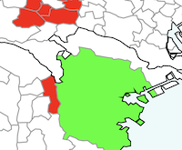 政令市をまとめた地図